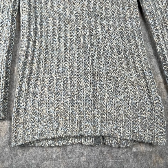 Free People Wool Blend Knitted Chunky Boxy Cozy Long Cardigan Sweater - M - Picture 15 of 16